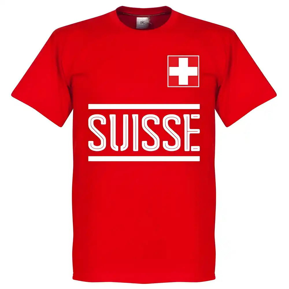 Switzerland Shaqiri Team T-Shirt - Red