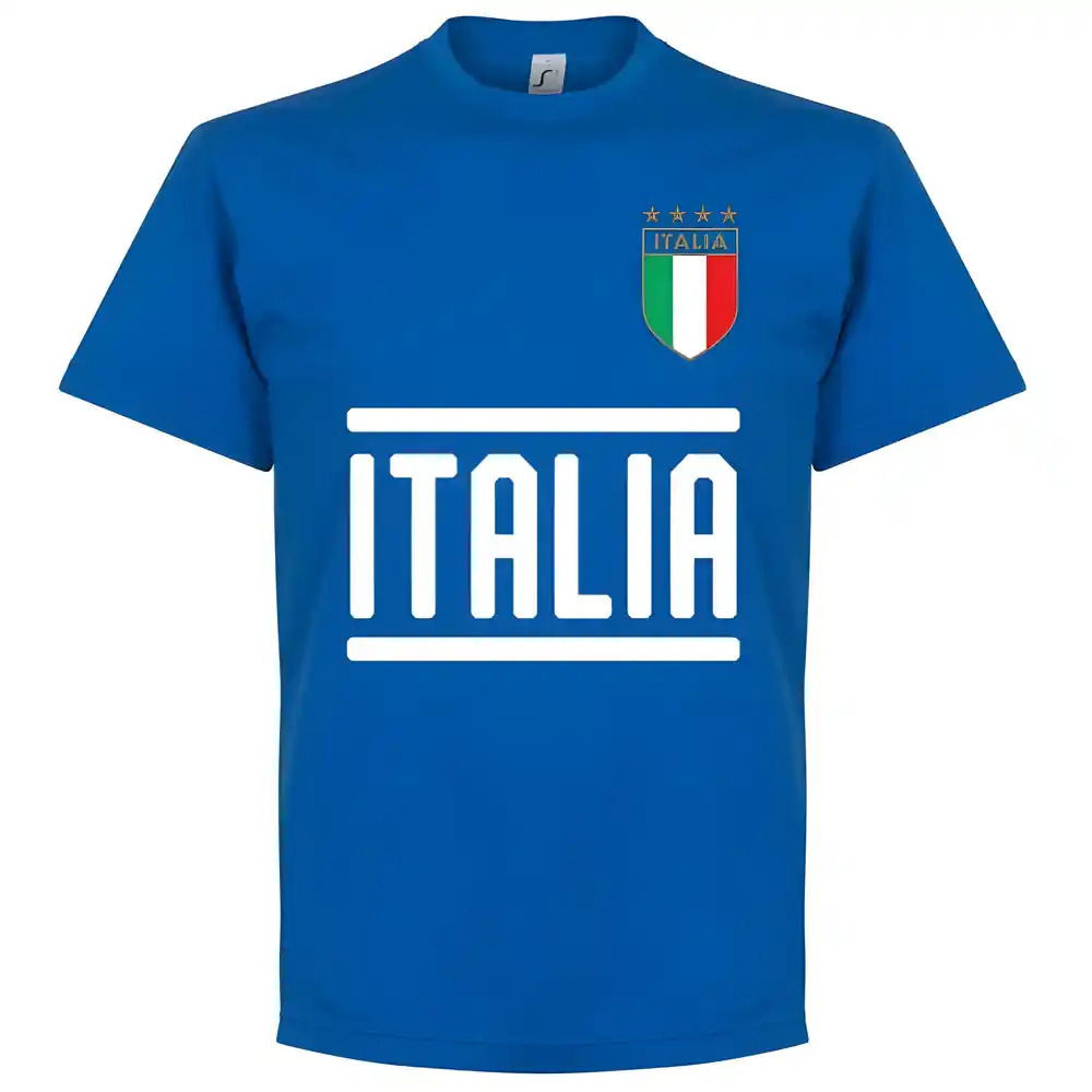 Italy Chiesa 14 Team T-Shirt - Royal