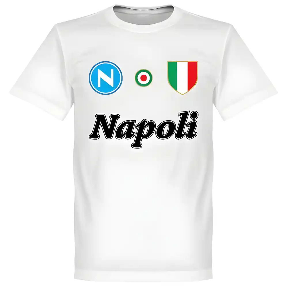 Napoli Maradona 10 Team T-Shirt - White
