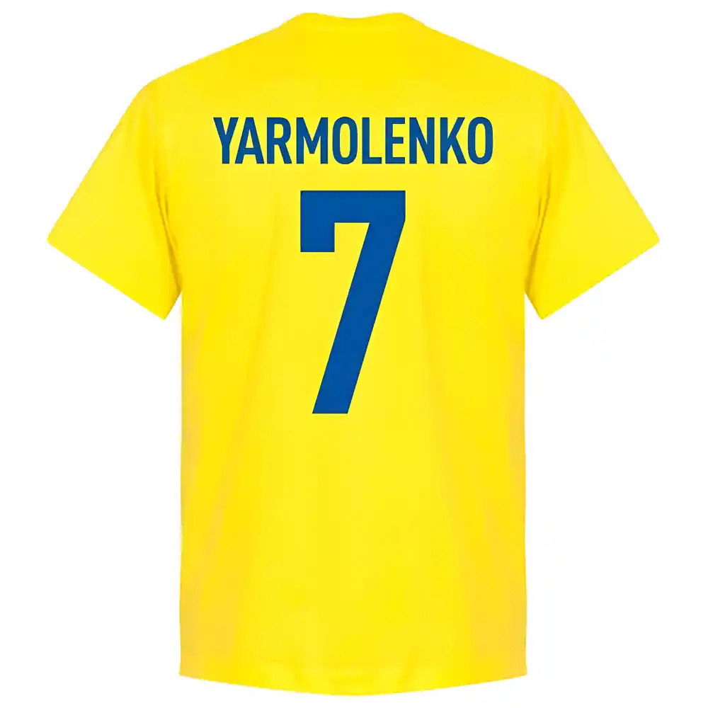 Ukraine Team Yarmolenko 7 T-Shirt - Yellow