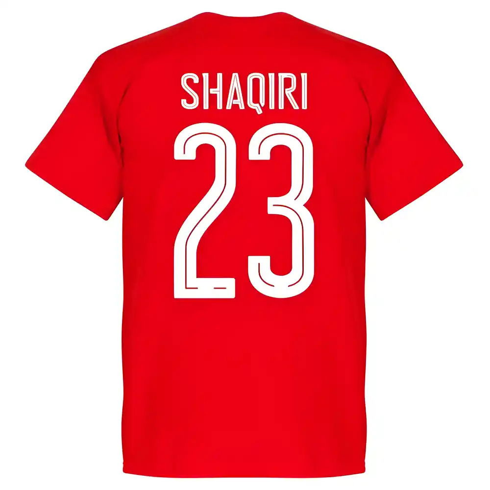 Switzerland Shaqiri Team T-Shirt - Red
