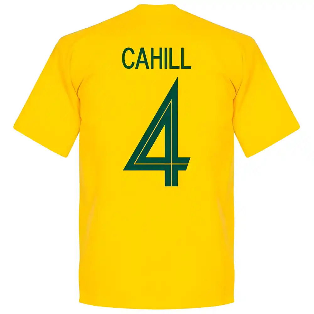 Australia Cahill 4 Team T-Shirt - Yellow