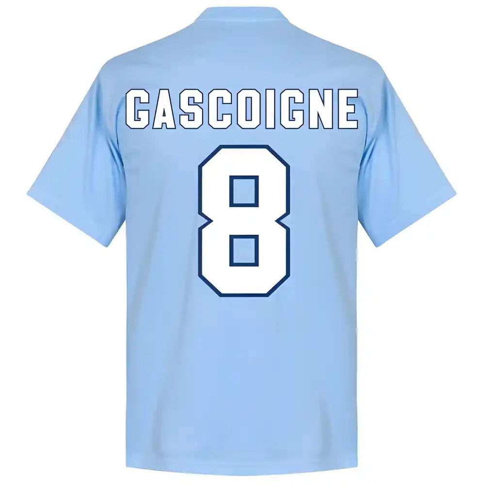 Lazio Paul Gascoigne 8 Team T-Shirt - Sky