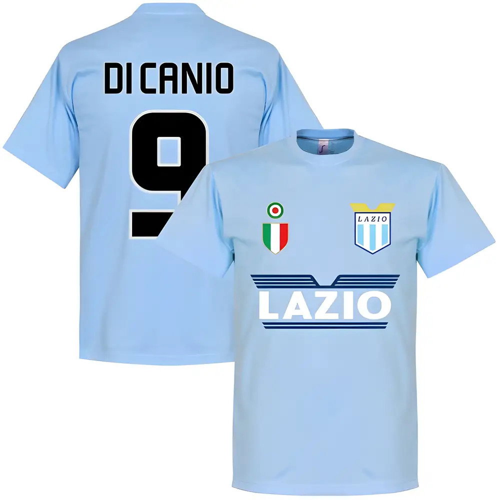 Lazio Di Canio 9 Team T-Shirt - Sky