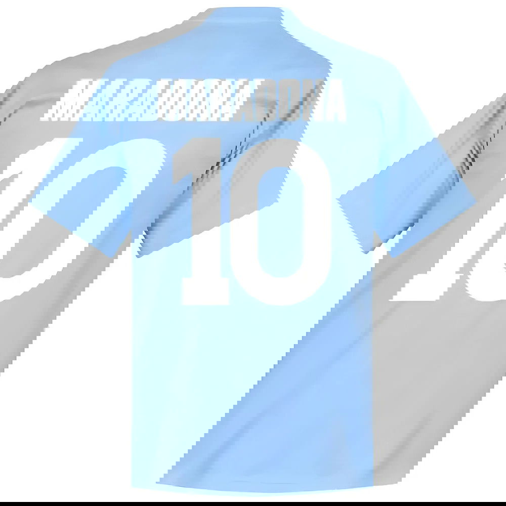 Napoli Maradona 10 Team T-Shirt - Sky
