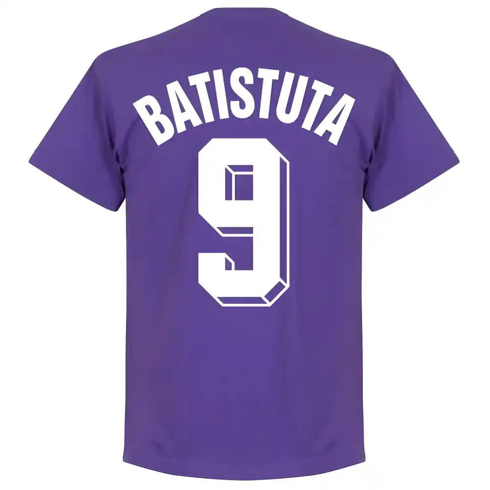 Fiorentina Batistuta 9 Team T-Shirt - Purple