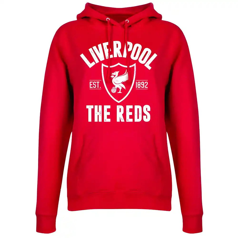 Liverpool Established Womens Hoodie - Red