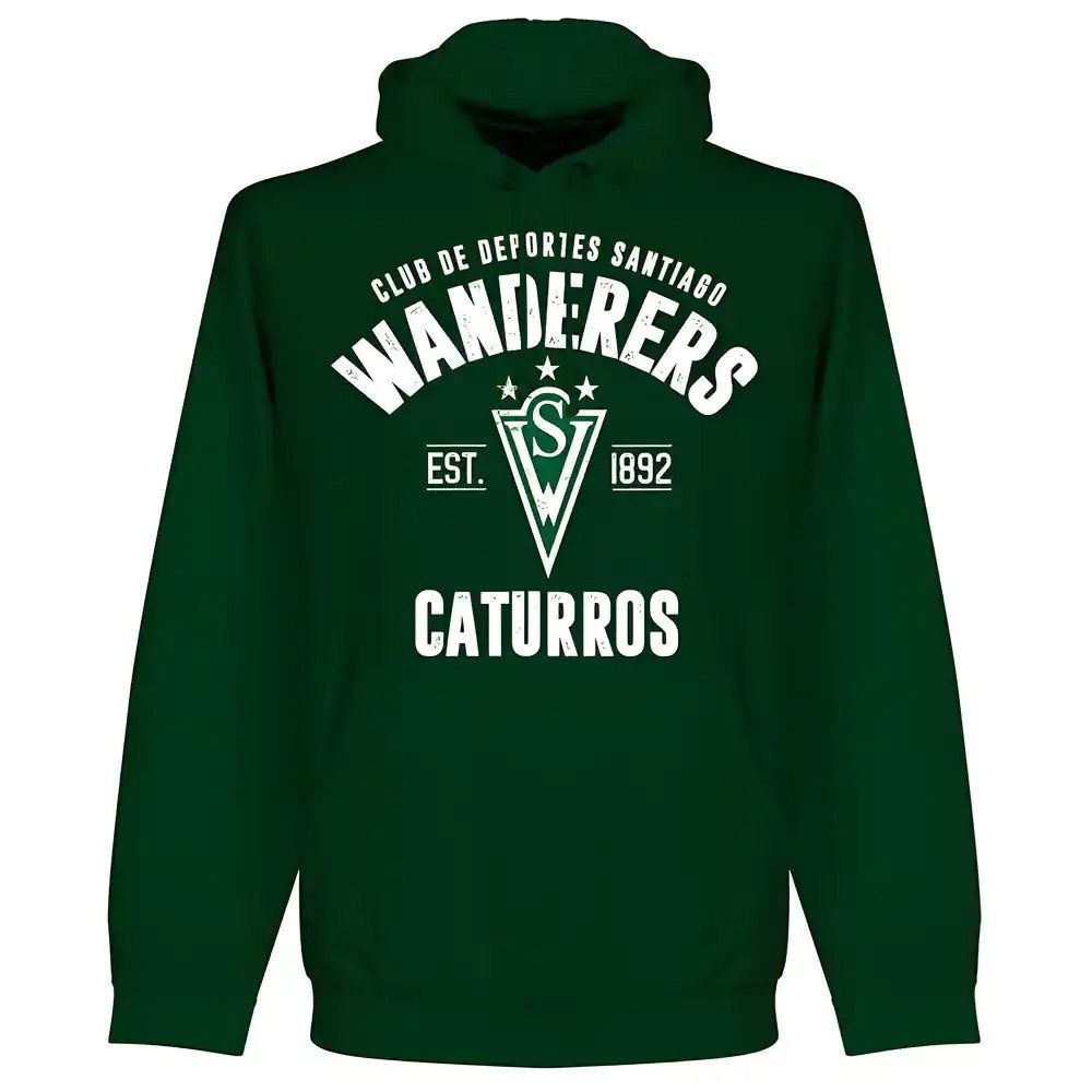 Santiago Wanderers Established Hoodie - Bottle Green