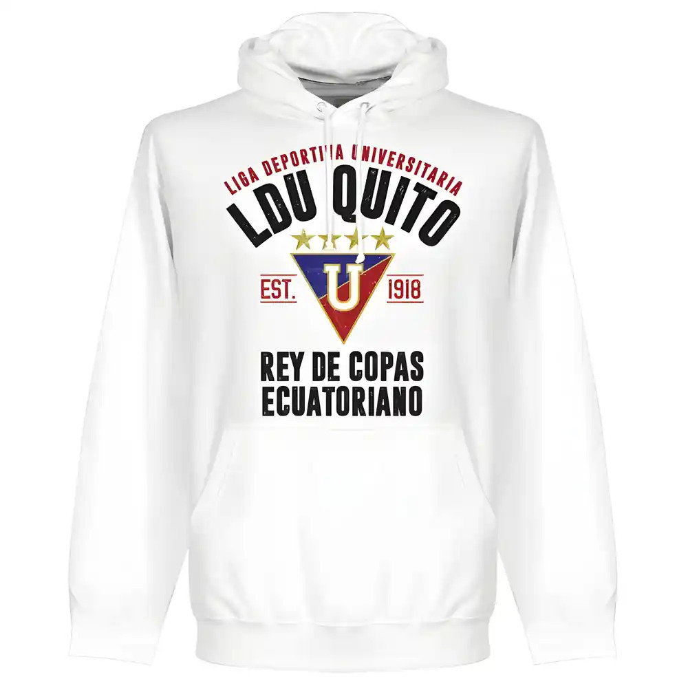 LDU Quito Established Hoodie - White