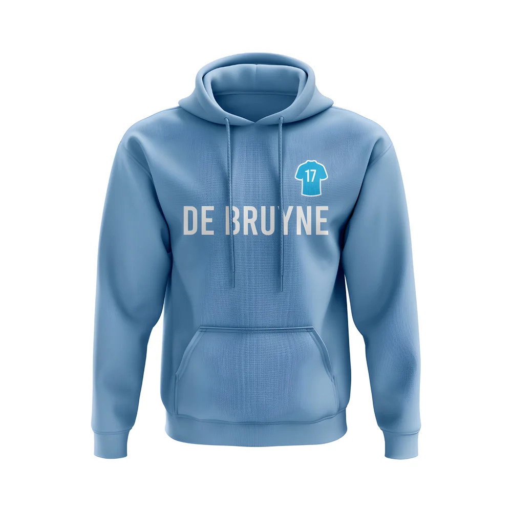 Kevin De Bruyne Man City Number Hoody (Sky)