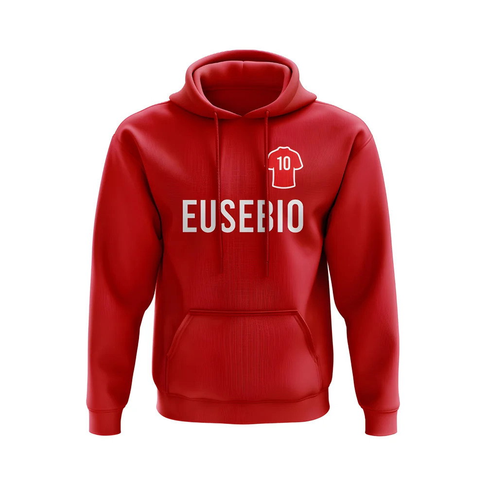 Eusebio Benfica Number Hoody (Red)