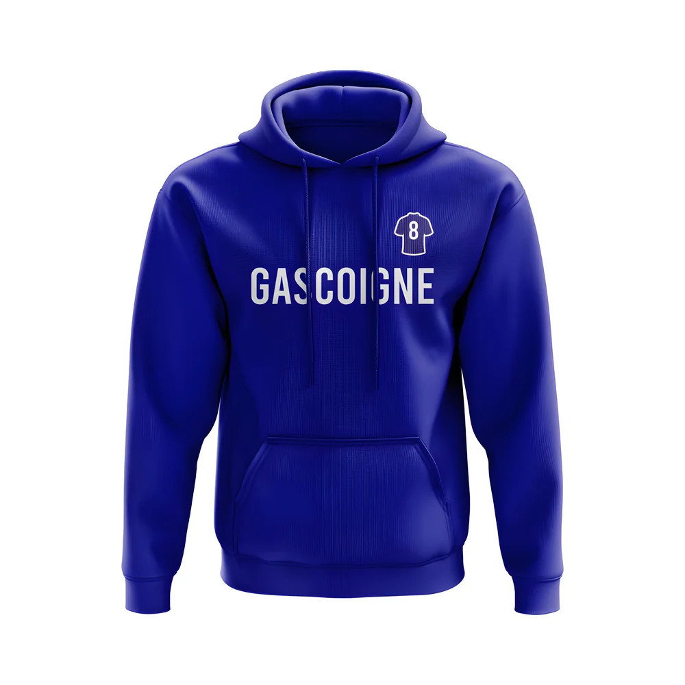 Paul Gascoigne Rangers Number Hoody (Blue)