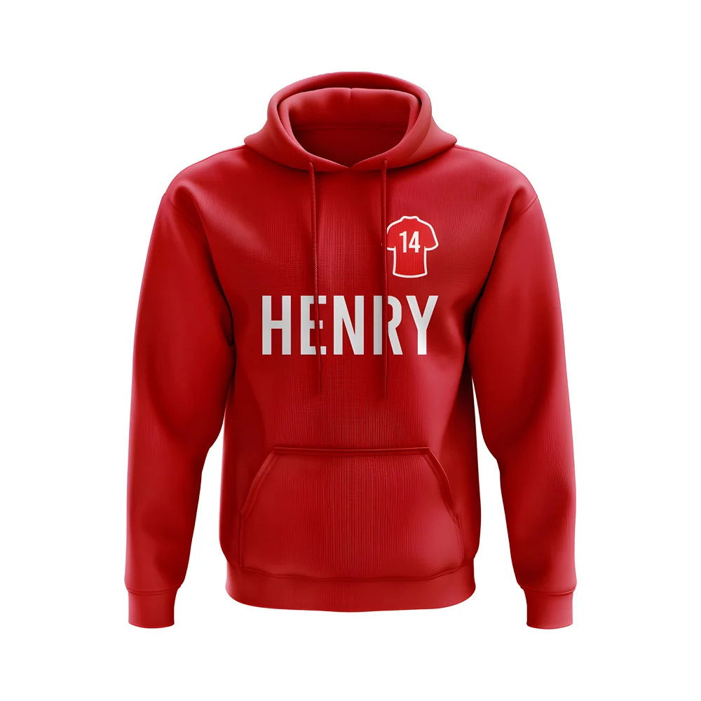 Thierry Henry Arsenal Number Hoody (Red)