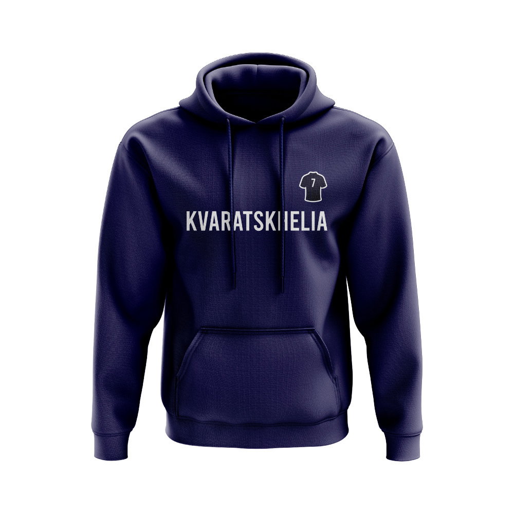 Khvicha Kvaratskhelia PSG Number Hoody (Navy)