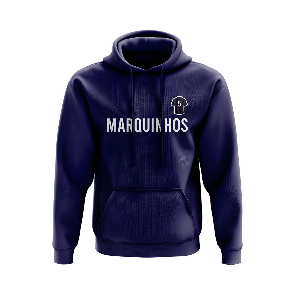 Marquinhos PSG Number Hoody (Navy)