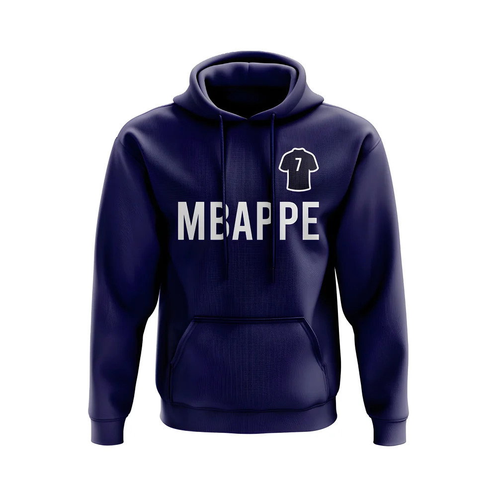 Kylian Mbappe PSG Number Hoody (Navy)