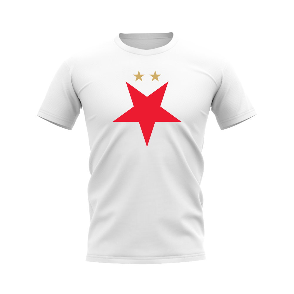 Slavia Prague Badge T-shirt (White)