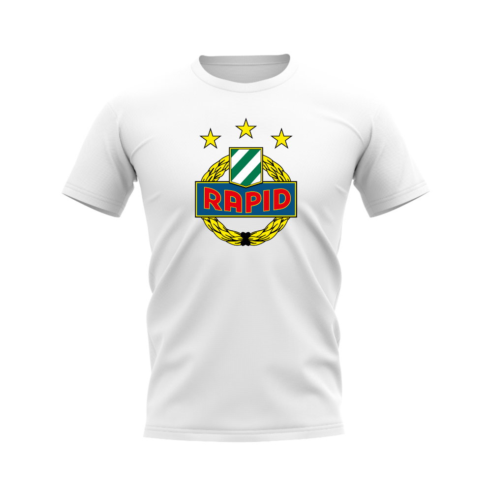 Rapid Wien Badge T-Shirt (White)