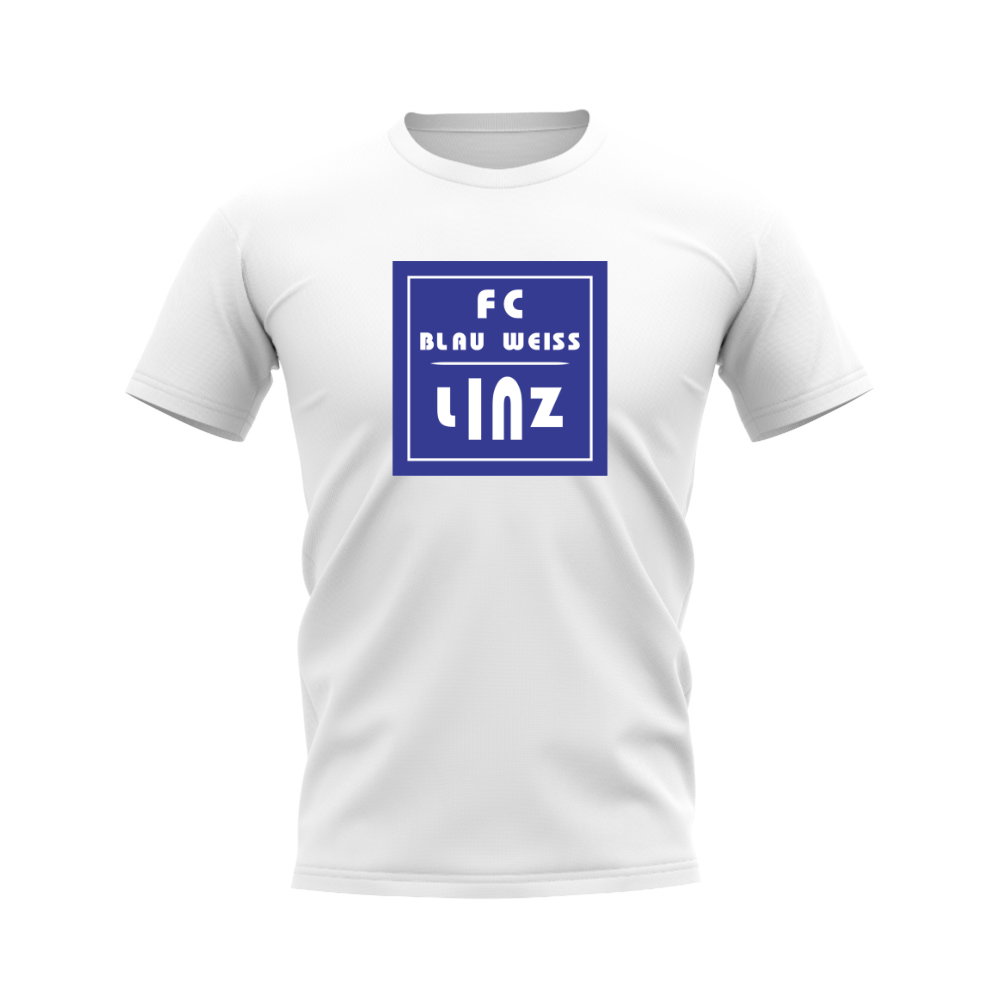 Blau-Weiss Linz Badge T-Shirt (White)