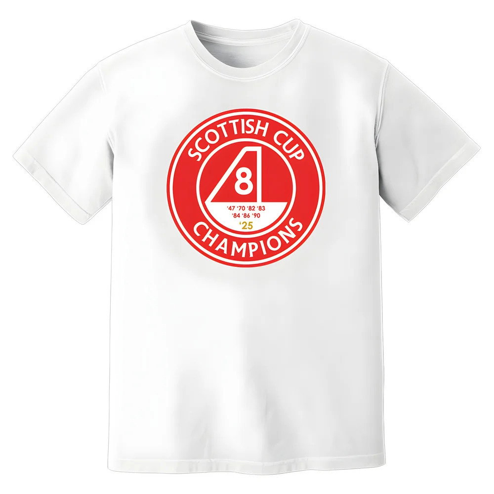 Aberdeen Scottish Cup Champions T-Shirt (White)