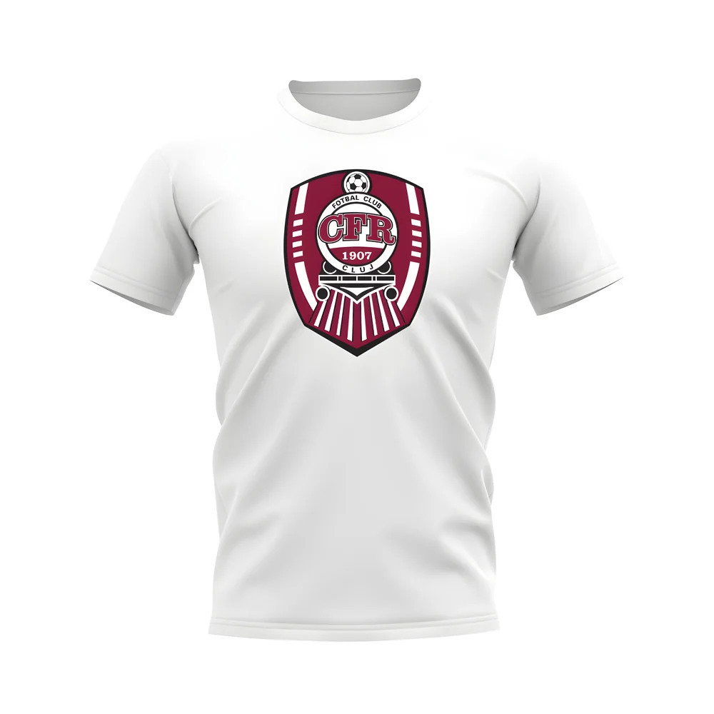 CFR Cluj Badge T-Shirt (White)