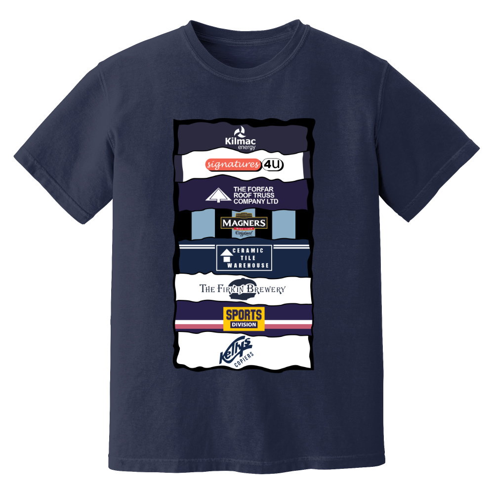 Dundee Sponsor History T-Shirt (Navy)