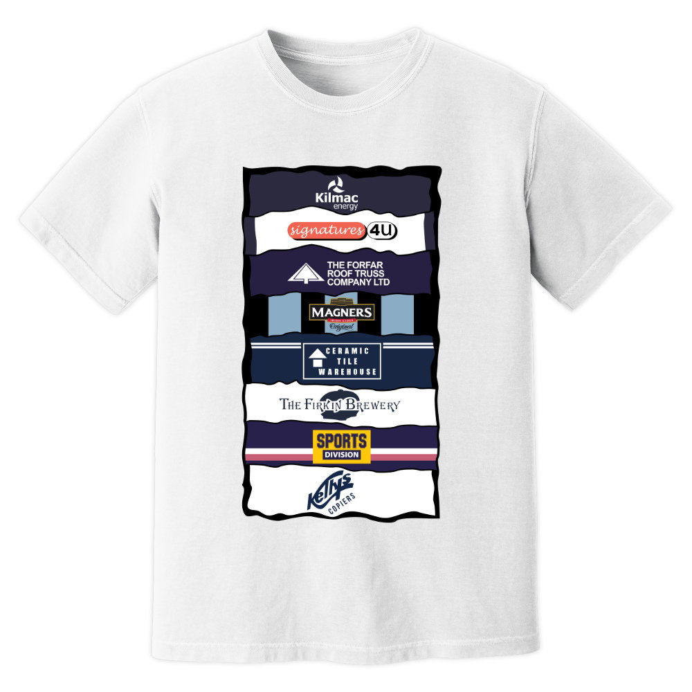Dundee Sponsor History T-Shirt (White)