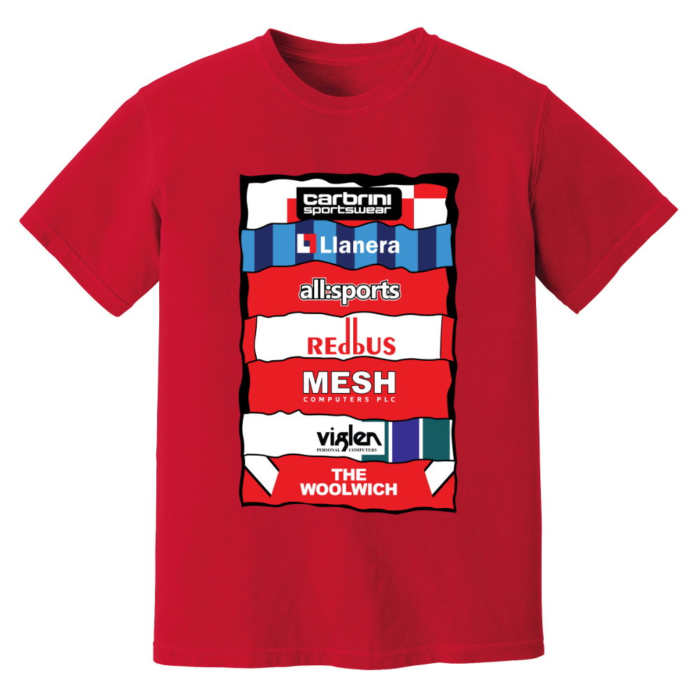 Charlton Sponsor History T-Shirt (Red)