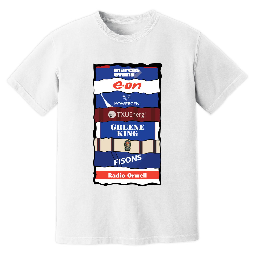 Ipswich Sponsor History T-Shirt (White)