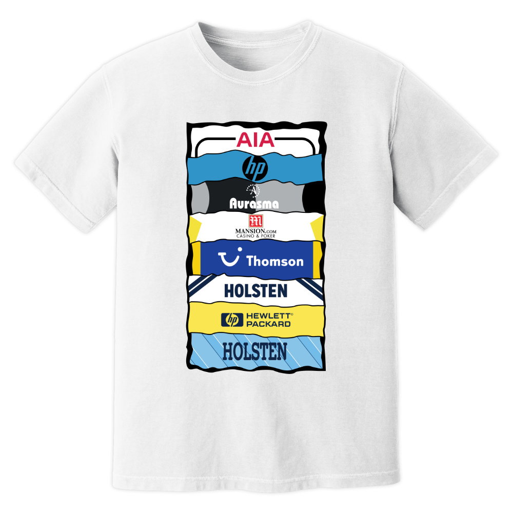 Tottenham Sponsor History T-Shirt (White)