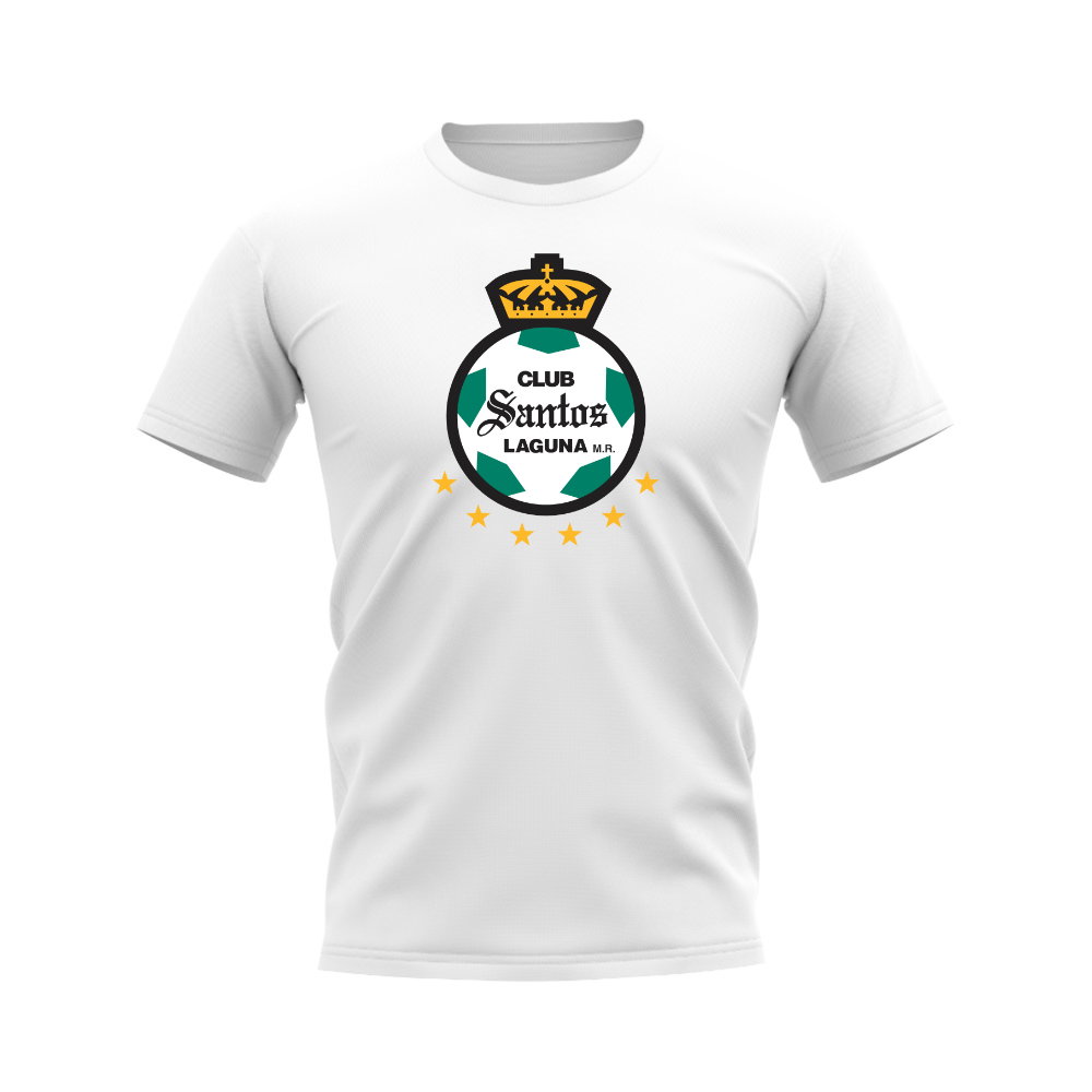 Santos Laguna Badge T-Shirt - (White)
