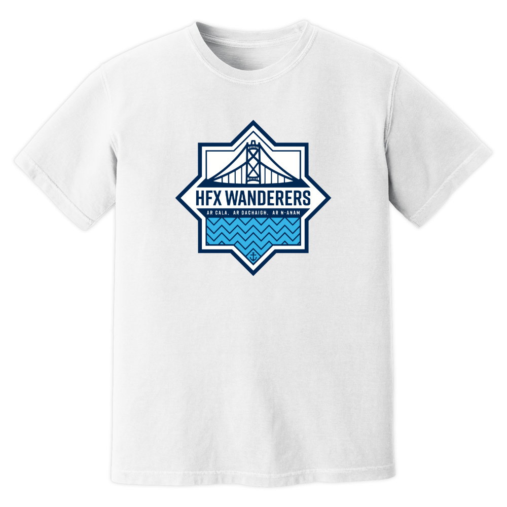 HFX Wanderers Badge T-Shirt (White)