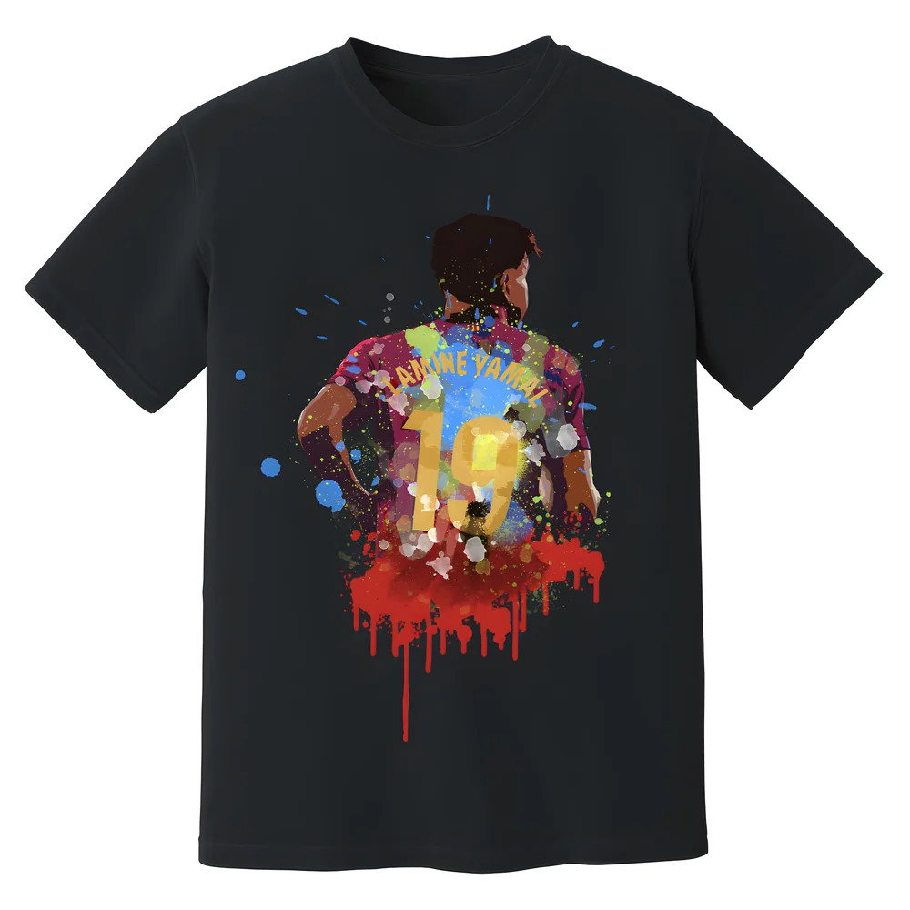 Lamine Yamal Barcelona Art T-Shirt (Black)