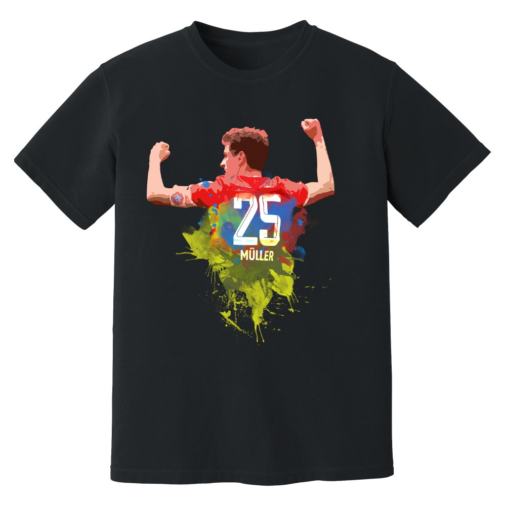 Thomas Muller Bayern Munich Art T-Shirt (Black)