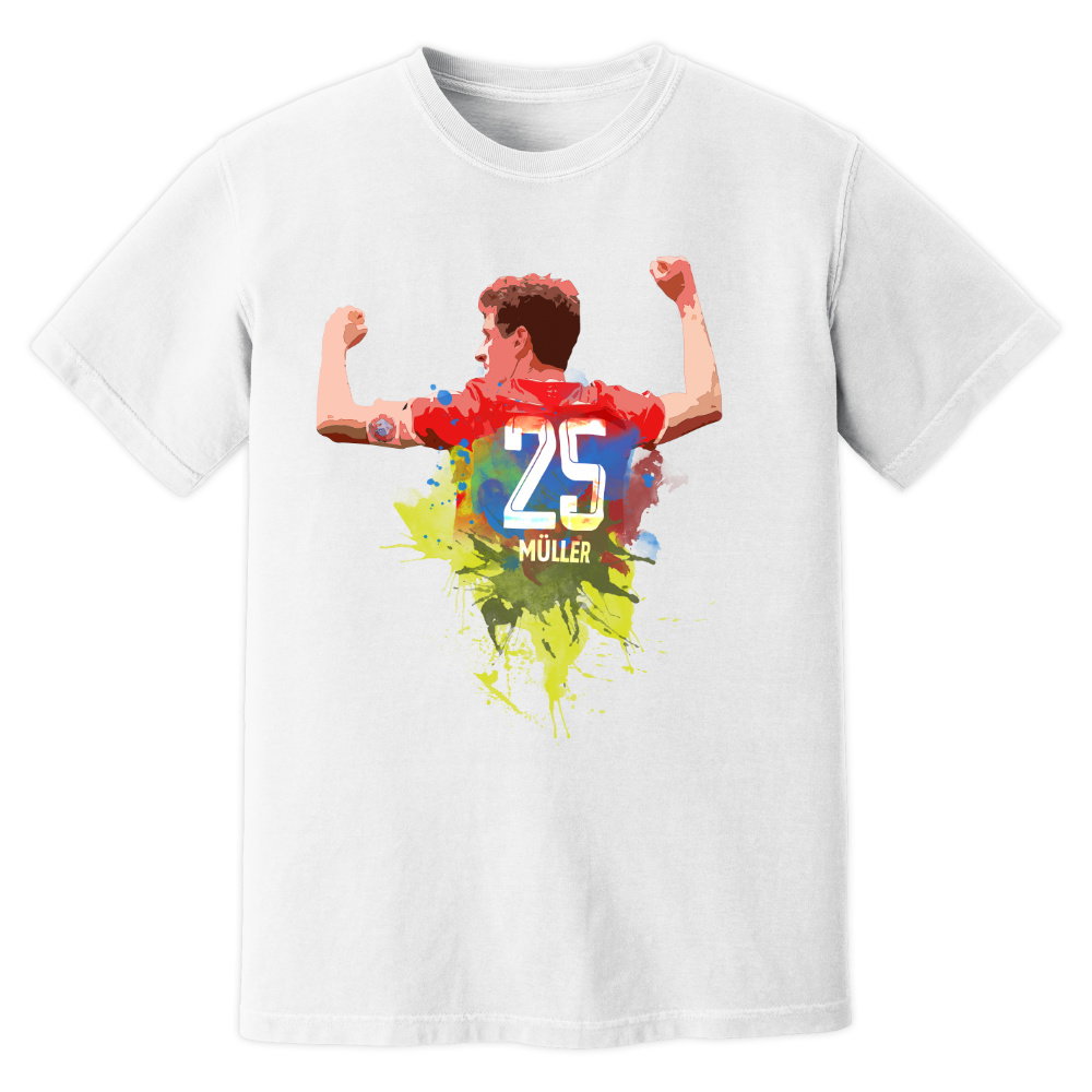 Thomas Muller Bayern Munich Art T-Shirt (White)