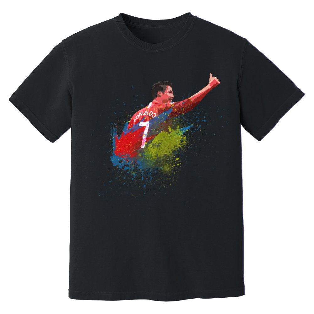 Cristiano Ronaldo Man United Art T-Shirt (Black)