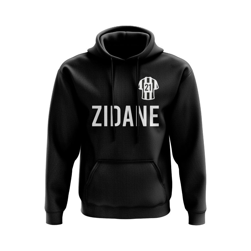 Zinedine Zidane Juventus Number Hoody (Black)