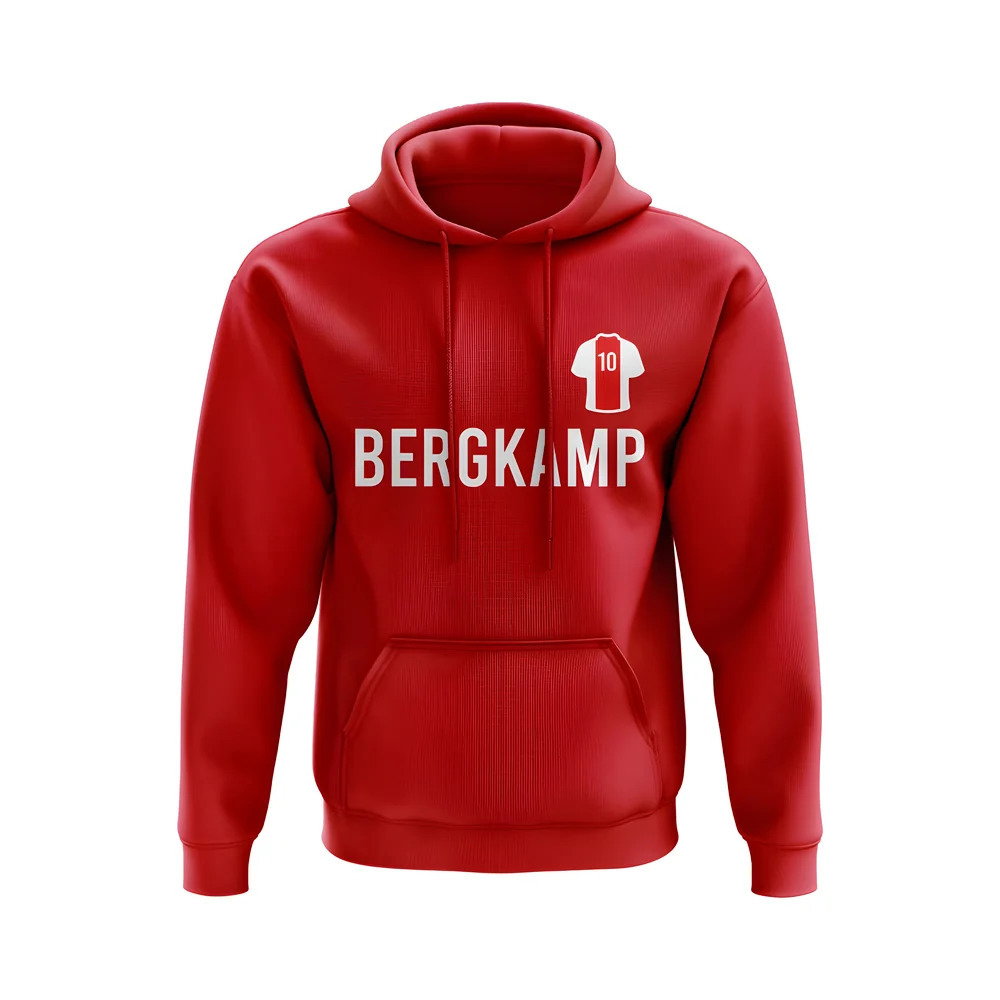 Dennis Bergkamp Ajax Number Hoody (Red)