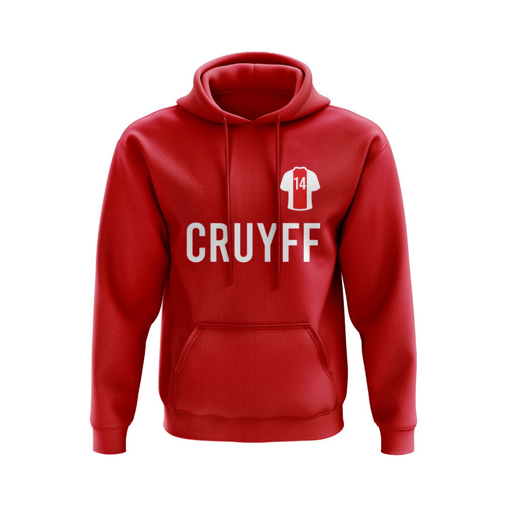 Johan Cruyff Ajax Number Hoody (Red)
