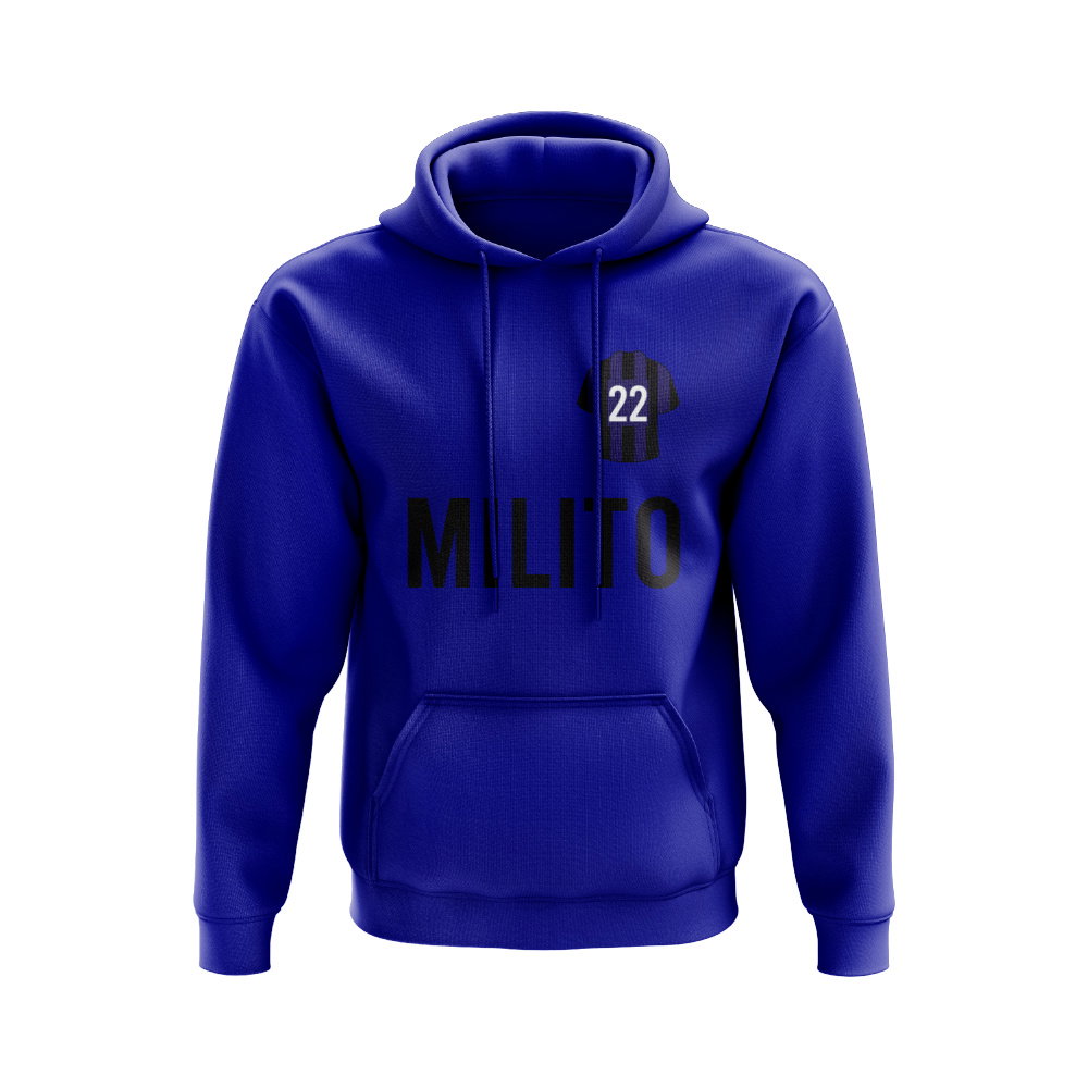 Diego Milito Inter Milan Number Hoody (Blue)