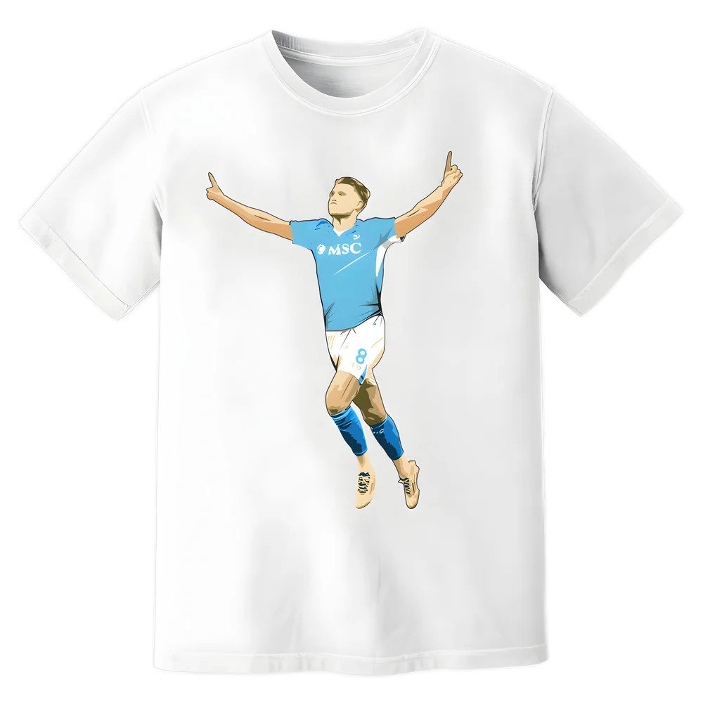 Scott McTominay Napoli Celebration T-Shirt (White)