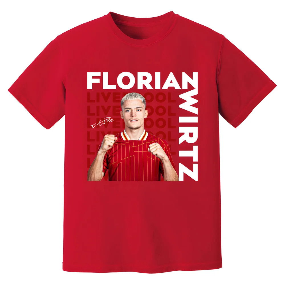 Florian Wirtz Liverpool New Signing T-Shirt (Red)
