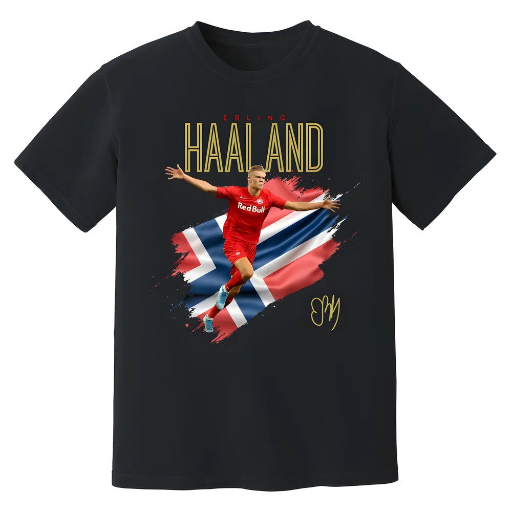 Erling Haaland Salzburg Celebration T-Shirt (Black)