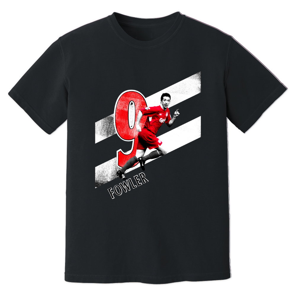 Robbie Fowler Liverpool Premier League Legend T-Shirt (Black)
