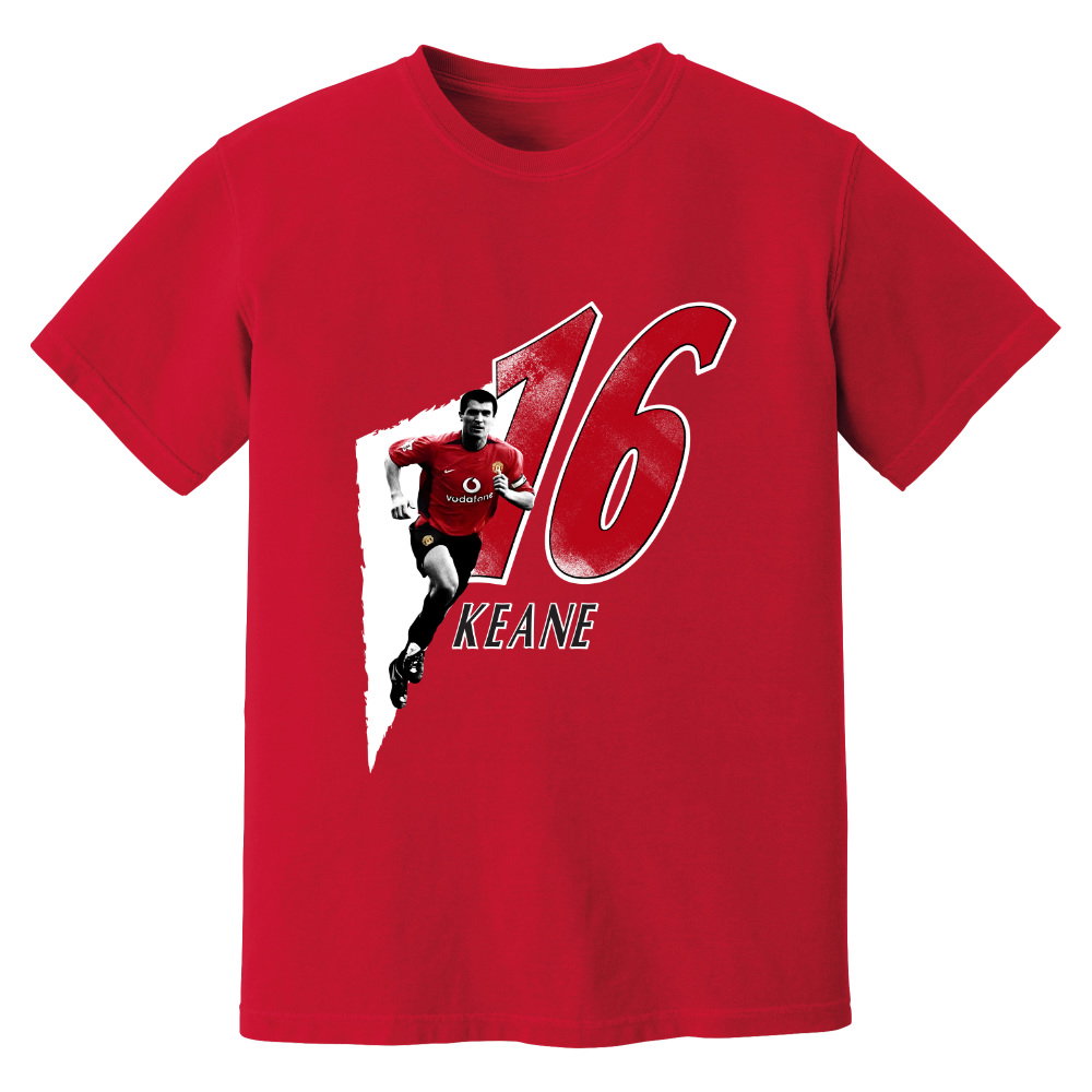 Roy Keane Man United Premier League Legend T-Shirt (Red)
