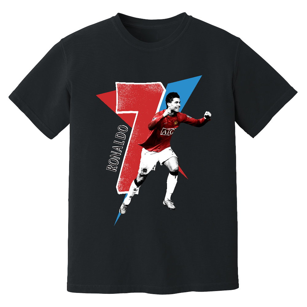 Cristiano Ronaldo Man United Premier League Legend T-Shirt (Black)