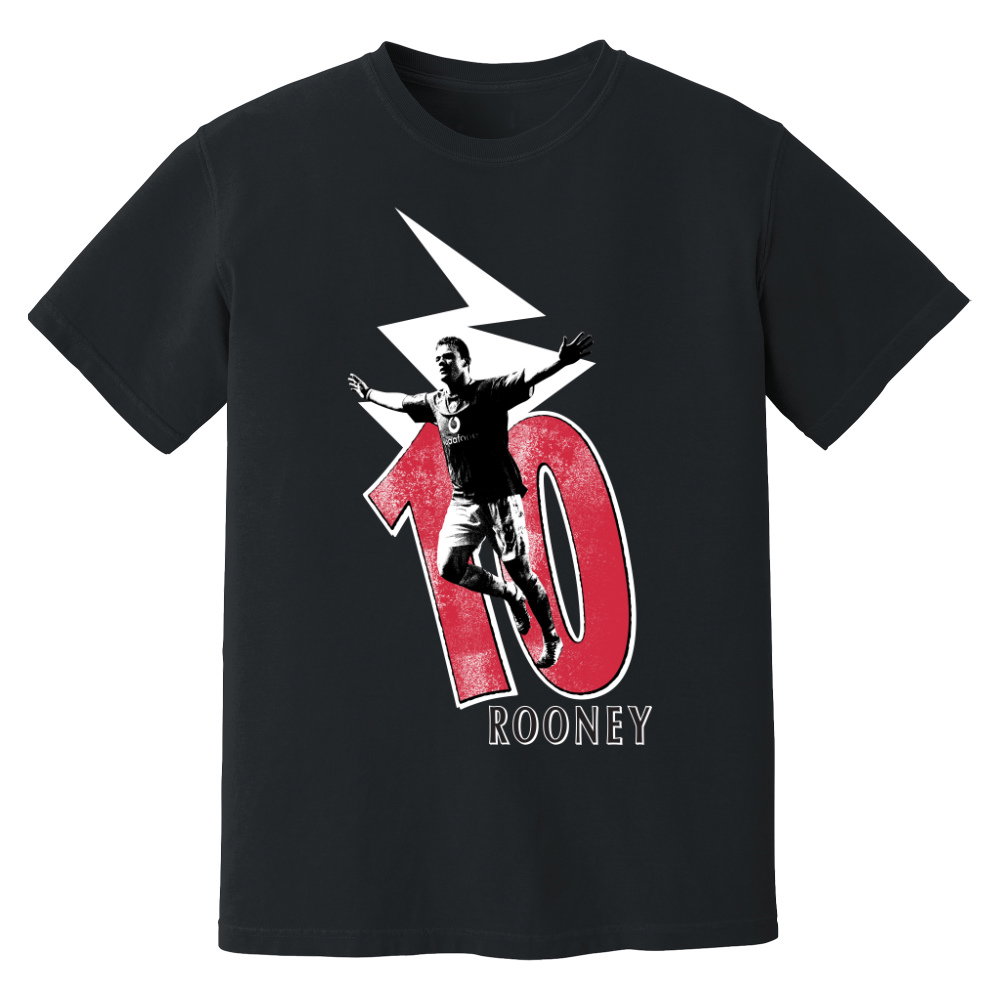 Wayne Rooney Man United Premier League Legend T-Shirt (Black)