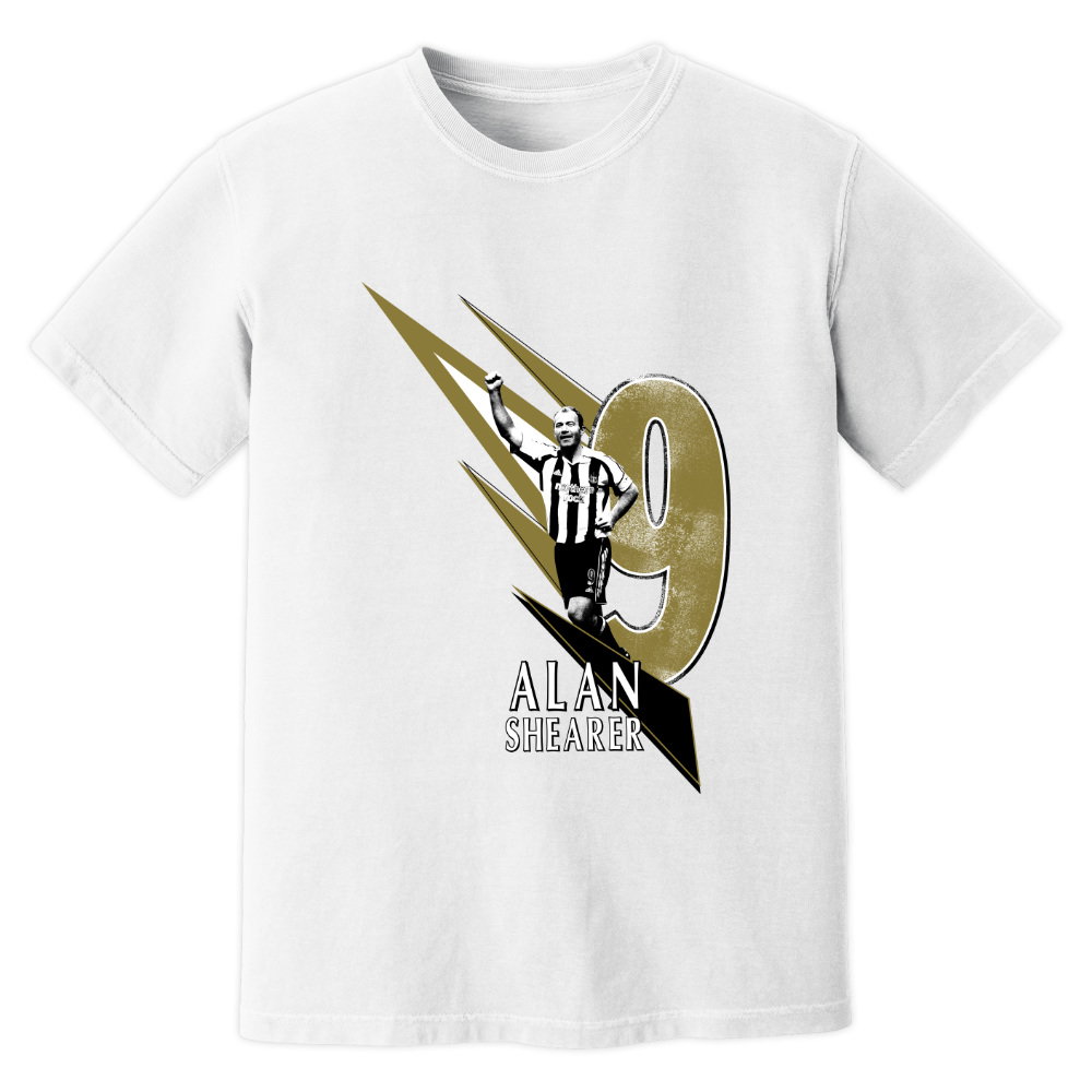 Alan Shearer Newcastle United Premier League Legend T-Shirt (White)