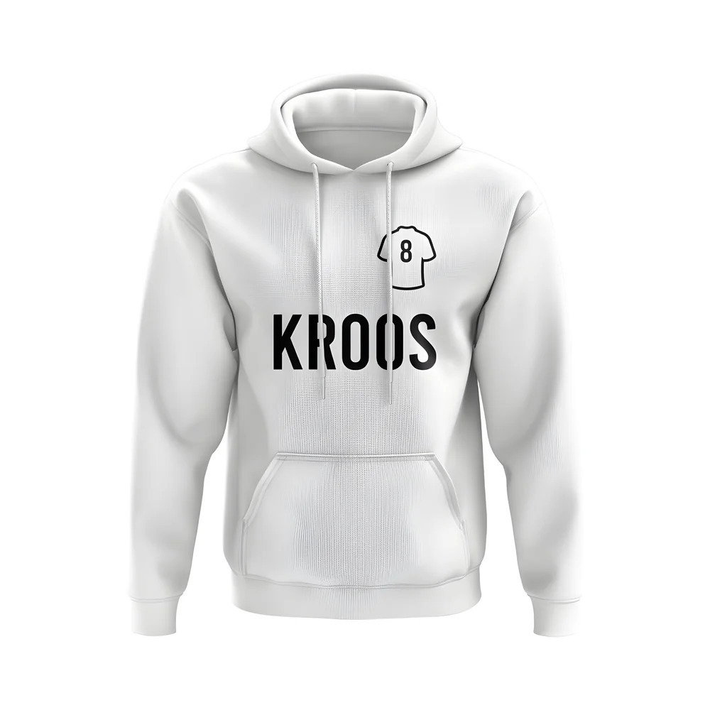 Toni Kroos Real Madrid Number Hoody (White)