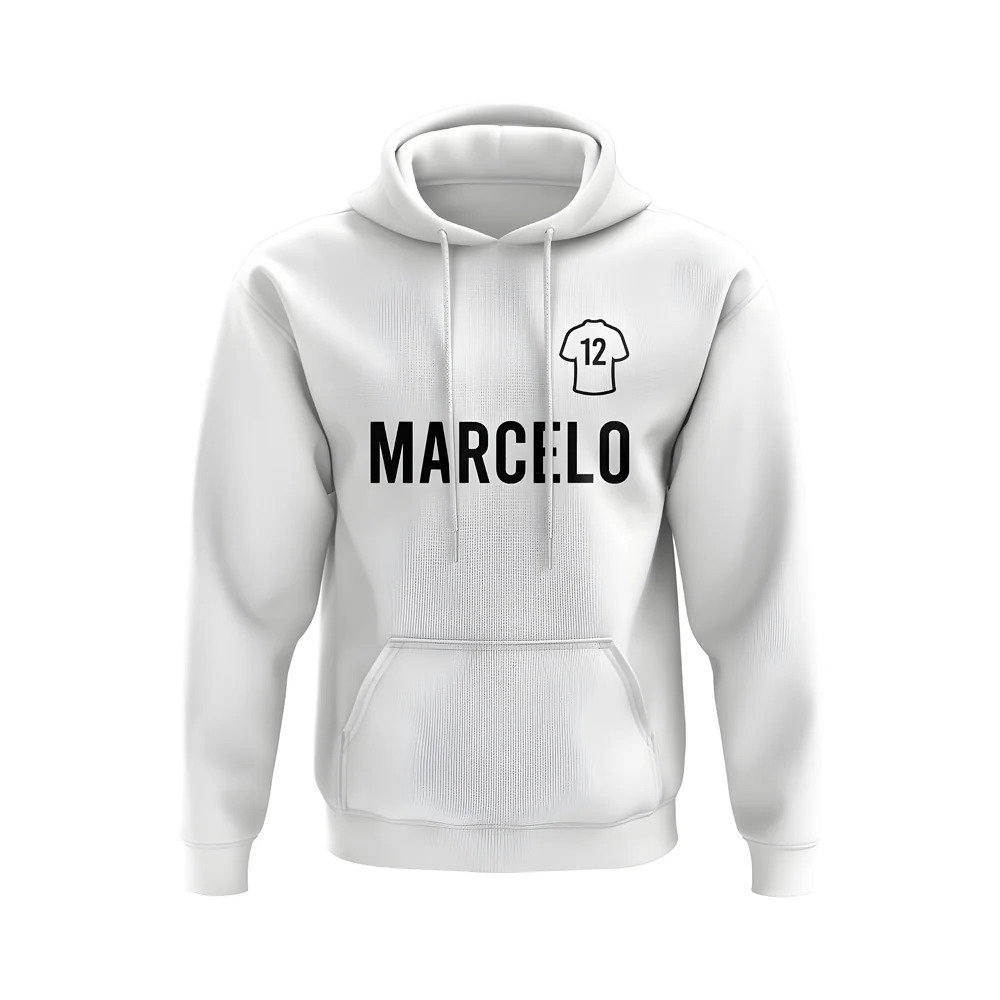 Marcelo Real Madrid Number Hoody (White)